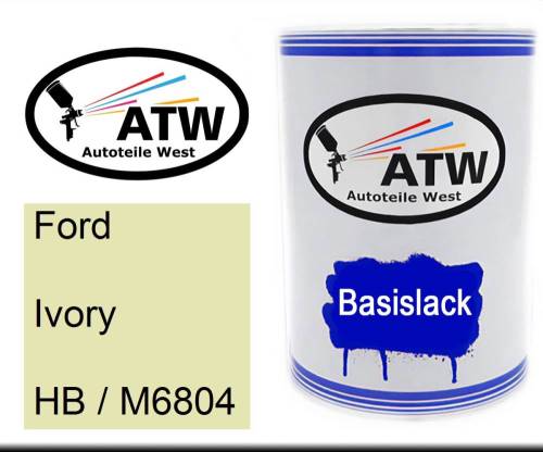 Ford, Ivory, HB / M6804: 500ml Lackdose, von ATW Autoteile West.